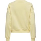 ONLY Sweater ONLDIANA met Tekst Geel/ Licht Blauw