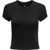 Only - T-shirt - Zwart - 100% Katoen