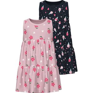 NAME IT NMFVIGGA 2-Pack SPENCER DRESS Meisjes Jurk - Maat 92