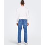 EDGE - Regular Fit Jeans - Light Was - Katoen - Mid Rise