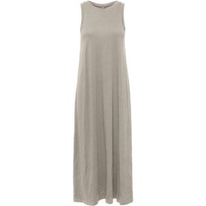 ONLY Onlmay Life S/L Long Dress Cs JRS jerseyjurk voor dames, beige, M