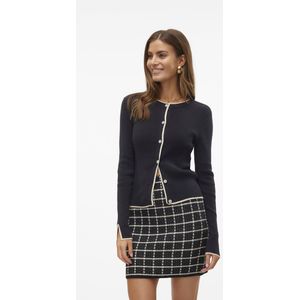 Vero Moda Vmjoan Ls o-Neck Button Cardigan Boo Dames Vest