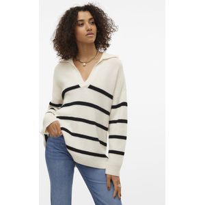 Vero Moda - Vmluna Ls v-Neck Long Pullover Ga Boo - Dames - Gebreide Truien