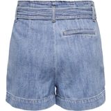 Denim Shorts - Light - Relaxed Fit - High Waist - Strik Detail