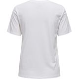 ONLY Onllucia Reg S/S Top JRS, wit, XS, Wit