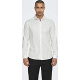 ONS - Jordan - Overhemd - Effen - Katoen, Slim Fit, Lange Mouw
