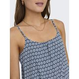 Only - Lange Jurk - Zwart - U-hals - Mouwloos - Maxilengte - Regular Fit