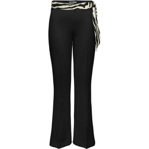 Only - Bootcut Broek - Dames - Zwart - 89% Polyester 11% Elastaan