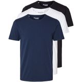 Selected - Roland - T-shirt - 3 Eenheden - 95% Biologisch Katoen, Regular Fit