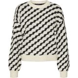 Vero Moda - Vmlara Ls o-Neck Pullover Boo Rep - Dames - Gebreide Truien