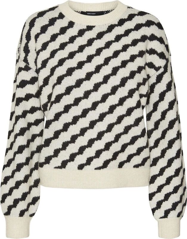 Vero Moda - Vmlara Ls o-Neck Pullover Boo Rep - Dames - Gebreide Truien