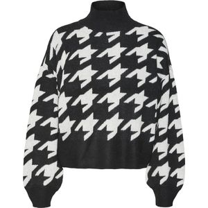 Vero Moda Trui Vmmira Ls Highneck Pullover Ga Boo 10311089 Black/birch Dames