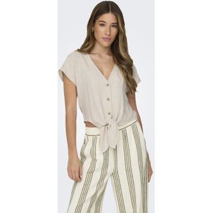 ONLY Kurzarmbluse ONLSIESTA SS KNOT LIN BL SHIRT PNT NOOS