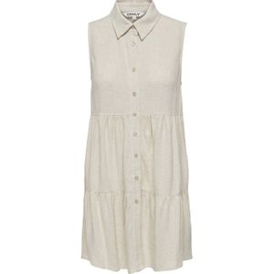 ONLY - ONLSIESTA - Zomerjurk - Beige - Mouwloos - Korte Lengte
