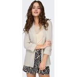 Only - Onlsiesta 3/4 Open Blazer - Moonbeam - 80% Viscose 20% Linnen