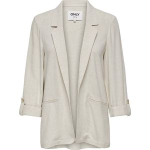 ONLY - Onlsiesta - Blazer - Lichtbeige - Linnen - 1 Stuk