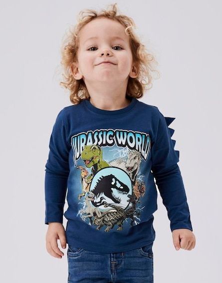 Jurassic World - Top - Zwart - Jersey - Lange Mouwen - Regular Fit