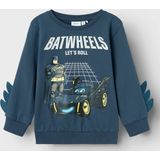 Batwheels - Sweatshirt - Blauw - Geborstelde Sweatstof - Regular Fit