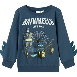 Batwheels - Sweatshirt - Blauw - Geborstelde Sweatstof - Regular Fit