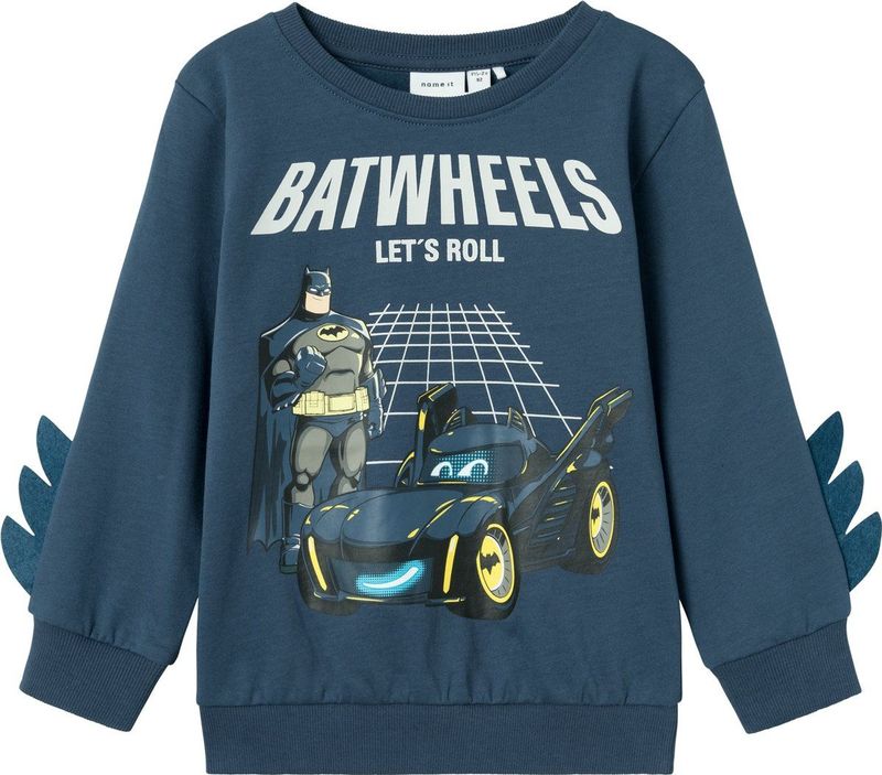Batwheels - Sweatshirt - Blauw - Geborstelde Sweatstof - Regular Fit