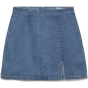 Denim Rok - Stonewash - High Waist - Kort