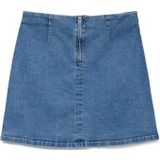 Denim Rok - Stonewash - High Waist - Kort