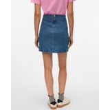 Denim Rok - Stonewash - High Waist - Kort