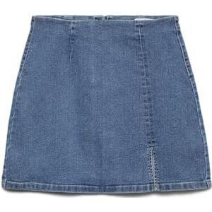 Denim Rok - Stonewash - High Waist - Kort