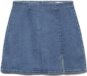 Denim Rok - Stonewash - High Waist - Kort