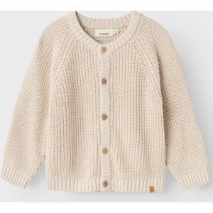 Name It - Emlen Lin - Cardigan - Lichtgrijs - 100% Biologisch Katoen