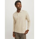 JACK & JONES - Polo - Beige - Lange Mouwen