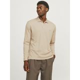 JACK & JONES - Polo - Beige - Lange Mouwen