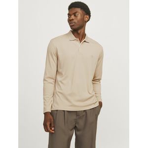 JACK & JONES - Polo - Beige - Lange Mouwen