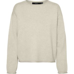 Vero Moda - Vmgold Roll Ls o-Neck Pullover Ga - Dames - Gebreide Truien