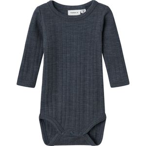 Name It Romper L/æ - Noos - Wol - NbmWang - Ombre Blue - Name It - 68 - Romper L/S