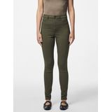 PIECES - HIGHSKIN - Jeggings - Groen - Skinny - High Waist