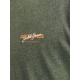 Jack Jones T-shirt Jjalvis Tee Ls Crew Neck 12259735 Kombu Green melange Mannen