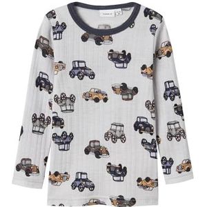 Name It Blouse - Wol - Noos - NmmWang - Grijs Dawn m. Auto's - Name It - 1½ jaar (86) - Shirts