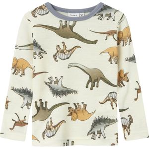 T-shirt - Zwart - Wol - Ronde Hals - Lange Mouwen - Normale Pasvorm