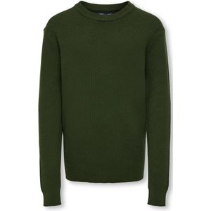 KIDS_ONLY - Jongens Trui - Donker Groen - Katoen