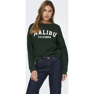 Sweatshirt - Geribbelde Kraag - Ronde Hals - Losse Pasvorm - Lange Mouw