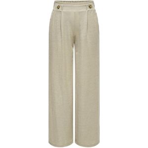 JDY - Regular Fit Broek - Blauw - Katoen - Elastische Tailleband