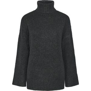 Trui - PCNANCY - Gerecycled Materiaal - Mélange - Losse Pasvorm - Lange Mouwen