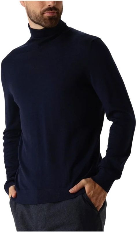 Knitwear - Coltrui - Effen - Geribbelde Kraag - Lange Mouw