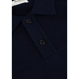 Selected - Lange Mouw Poloshirt - Gebreide Trui - Regular Fit - 100% Merinowol
