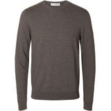 Selected - Berg Trui - Gebreide Trui - Groen - 100% Katoen