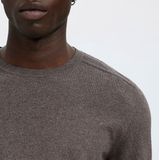 Selected - Berg Trui - Gebreide Trui - Groen - 100% Katoen