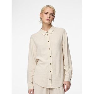 PIECES - PCVINSTY LS SHIRT NOOS BC - Blouse - Dames - Lange Mouwen
