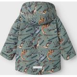 NAME IT - Tussenjas - Zwart - Polyester - Afneembare Capuchon