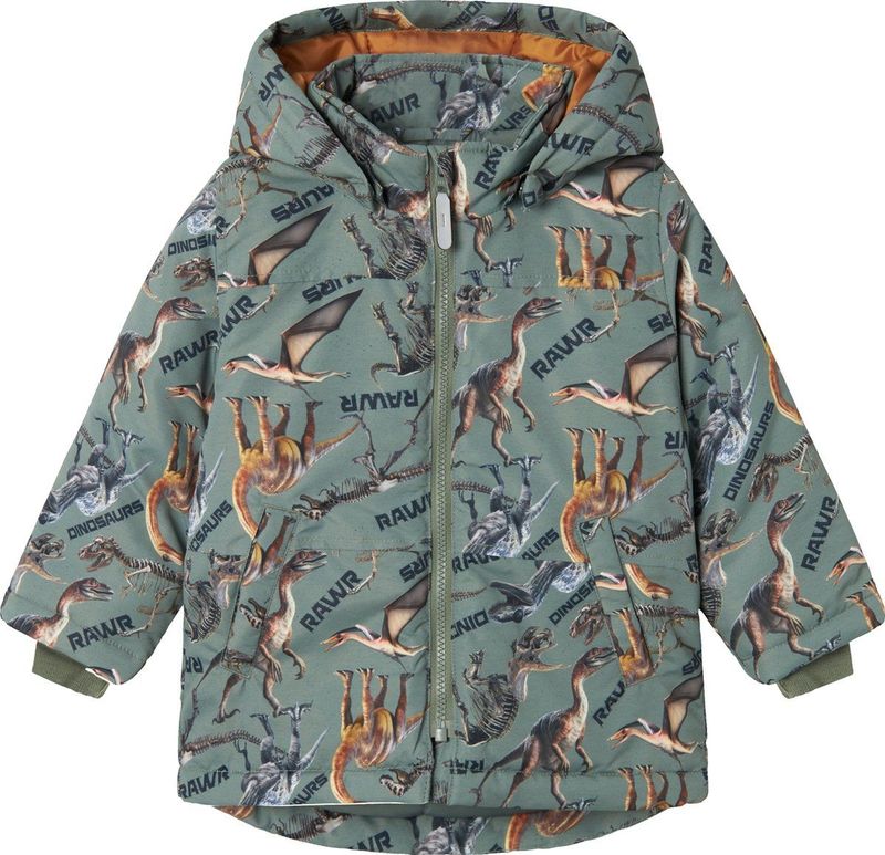 NAME IT - Tussenjas - Zwart - Polyester - Afneembare Capuchon